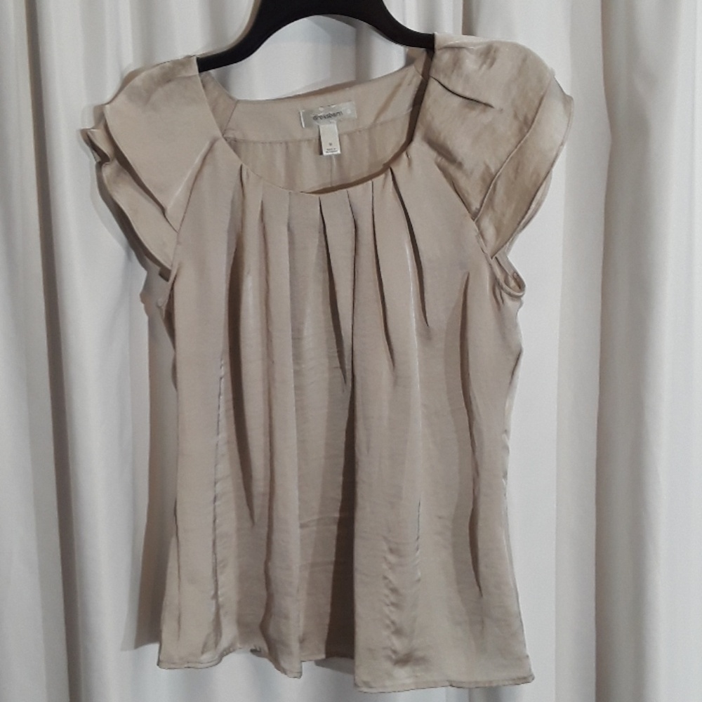 NWT Champagne colored shirt size m Dressbarn
